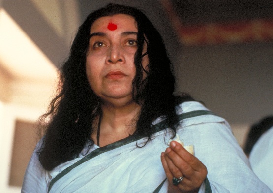 Shri Mataji with focussed attention