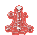 The World Saviour website logo - meditator icon