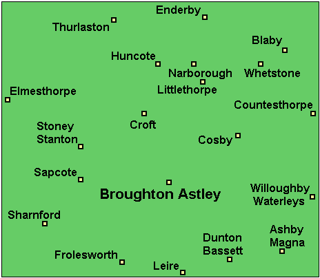 Map of Broughton Trader area