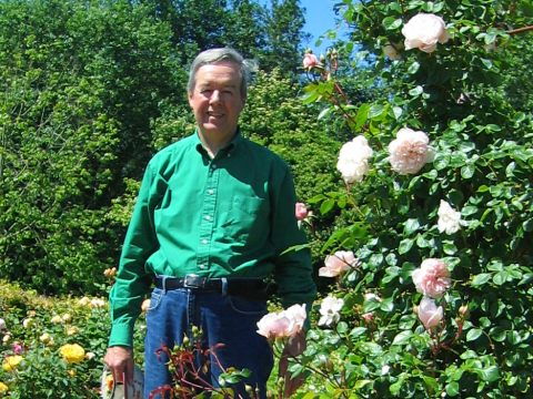visiting the Rose Garden