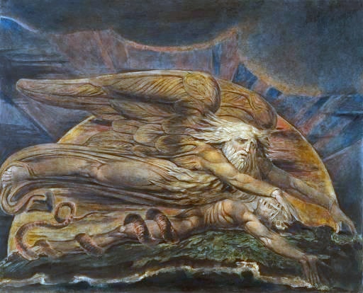 Elohim Creating Adam by William Blake 74KB Image