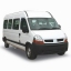 white minibus