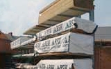 open air timber storage racks