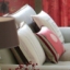 three cushions on settee