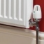 corner of radiator with thermostat