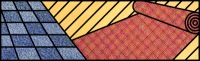logo, suggesting carpets and vinyl tiles