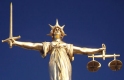 statue of Justice, with sword and scales, Old Bailey court