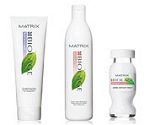 three hair treatment products by Matrix