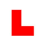 logo, red L on white background for learner driver